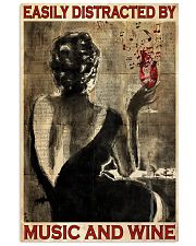 Music Glass Wine Distracted 24x36 Poster front