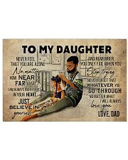 To My Daughter Horizontal Poster tile