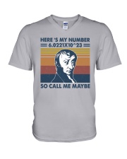 Avogadro Number Call Me Maybe V-Neck T-Shirt tile