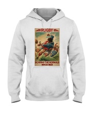 Rugby Scaring The Normals Hooded Sweatshirt tile
