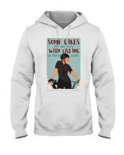 Girls Born With Cycling Hooded Sweatshirt tile