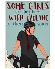 Girls Born With Cycling 24x36 Poster front