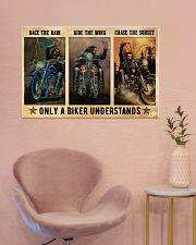 Biker Race The Rain 36x24 Poster poster-landscape-36x24-lifestyle-19
