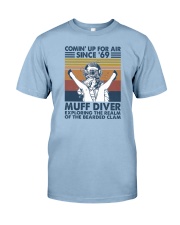 Diver Exploring The Realm Of The Bearded Clam Premium Fit Mens Tee tile