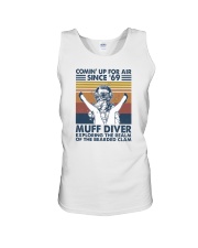 Diver Exploring The Realm Of The Bearded Clam Unisex Tank tile