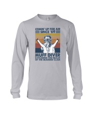 Diver Exploring The Realm Of The Bearded Clam Long Sleeve Tee tile