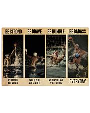 Water Polo Be Badass 36x24 Poster front