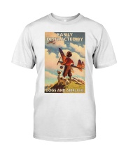 Easily Distracted By Dogs And Airplane Classic T-Shirt tile