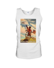 Easily Distracted By Dogs And Airplane Unisex Tank tile