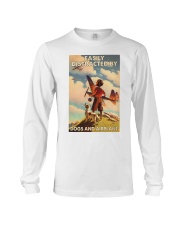 Easily Distracted By Dogs And Airplane Long Sleeve Tee tile