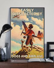 Easily Distracted By Dogs And Airplane 24x36 Poster lifestyle-poster-2