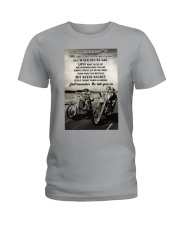 Biker While On This Ride Called Life 2 Ladies T-Shirt tile