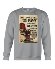 Boy Open A Barbershop Crewneck Sweatshirt tile