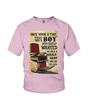 Boy Open A Barbershop Youth T-Shirt tile