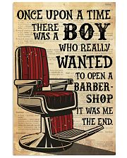 Boy Open A Barbershop Vertical Poster tile
