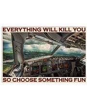 Aviation Pilot Choose Something Fun 36x24 Poster front