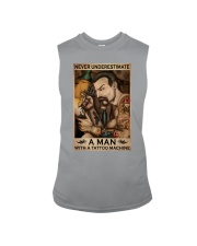 Tattoo - Never Underestimate An Old Man Sleeveless Tee tile