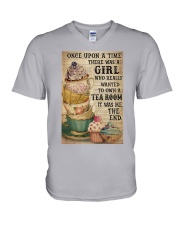 Girl Own A Tea Room V-Neck T-Shirt tile