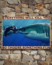 Scuba Diving Be Brave 2 36x24 Poster poster-landscape-36x24-lifestyle-15