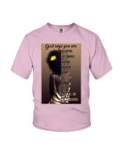Afro Girl God Says You Are Youth T-Shirt tile