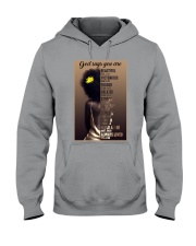 Afro Girl God Says You Are Hooded Sweatshirt tile
