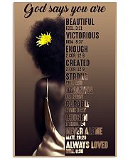 Afro Girl God Says You Are 24x36 Poster front