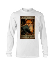 Fox Read Books And Know Things Long Sleeve Tee tile