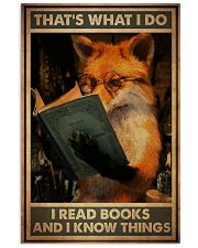 Fox Read Books And Know Things 24x36 Poster front