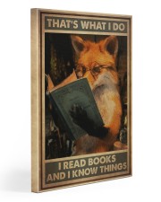 Fox Read Books And Know Things Gallery Wrapped Canvas Prints tile