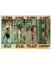 Swimming inspirational quotes poster - Dprintes 36x24 Poster front