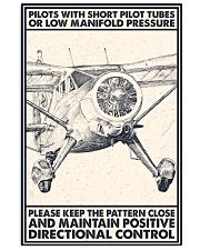Pilot With Short Pitot Tubes 24x36 Poster front