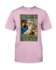 Girl OUAT Loved Painting And Dogs Classic T-Shirt tile