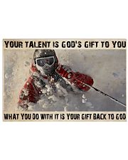 Skier God's Gift To You 36x24 Poster front