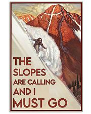 Skiing The Slopes Are Calling 24x36 Poster front