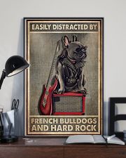 Easily Distracted By French Bulldog And Hard Rock 24x36 Poster lifestyle-poster-2