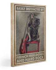 Easily Distracted By French Bulldog And Hard Rock Gallery Wrapped Canvas Prints tile
