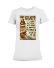 Boy Loved Cocktails Premium Fit Ladies Tee tile