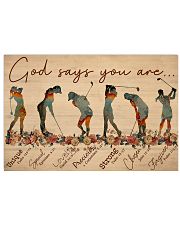 God Says You Are Golfers 36x24 Poster front