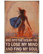 Surfing And Into The Ocean 24x36 Poster front