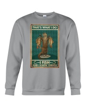 Otter Fish And Know Things Crewneck Sweatshirt tile