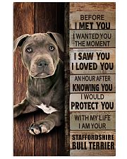 Blue Staffy Before I Met You 24x36 Poster front