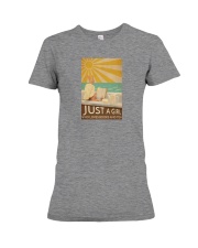 Girls Loves Books And Tea Premium Fit Ladies Tee tile