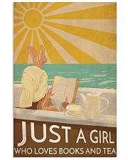 Girls Loves Books And Tea 24x36 Poster front