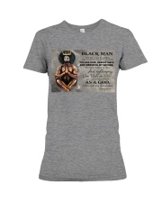 Black Man As A God Premium Fit Ladies Tee tile