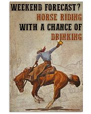 Horse Riding Weekend Forecast 24x36 Poster front