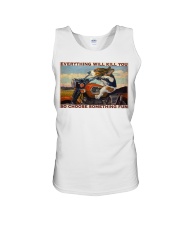Beagle Motorcycle Unisex Tank tile