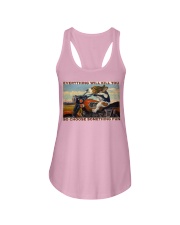 Beagle Motorcycle Ladies Flowy Tank tile