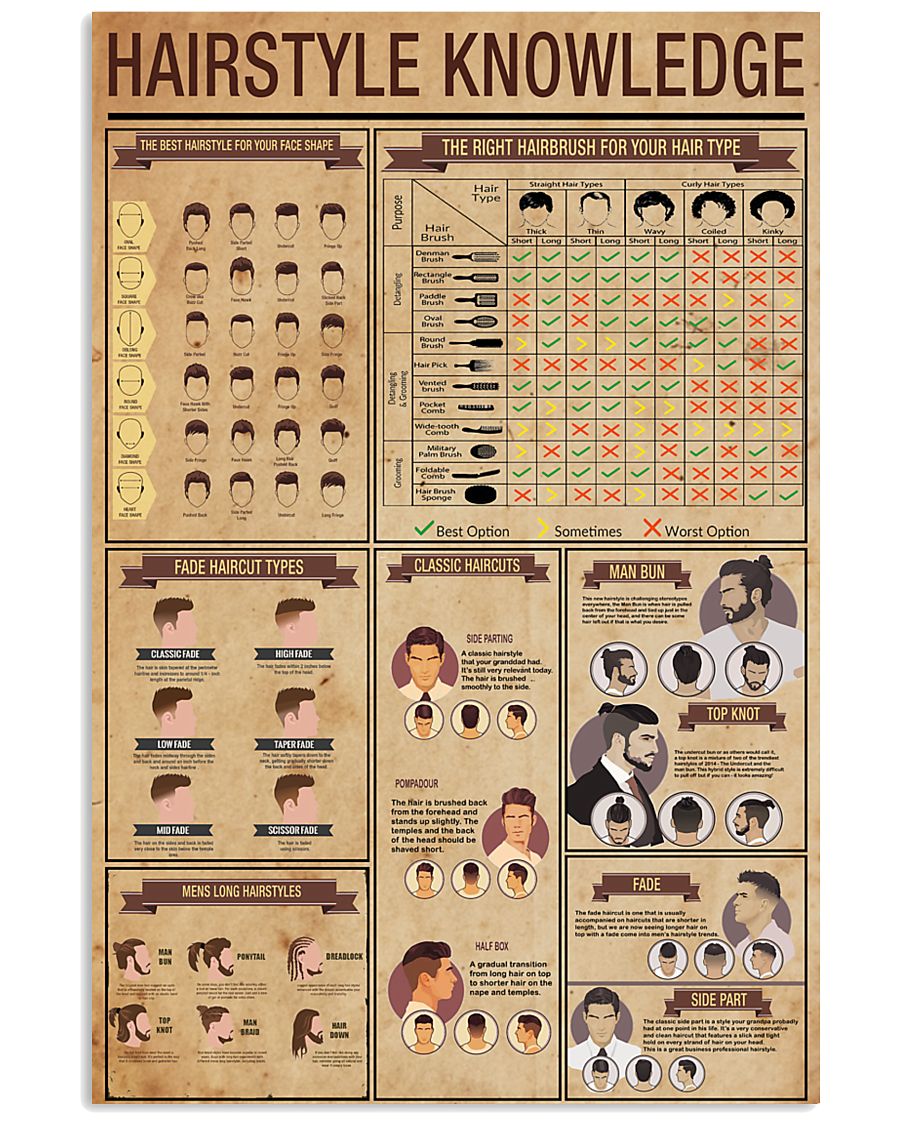 Hairstyle Knowledge 11x17 Poster