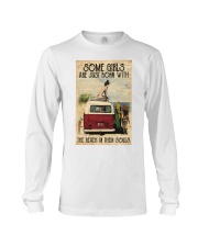 Camper Van Surfing Girl Long Sleeve Tee tile