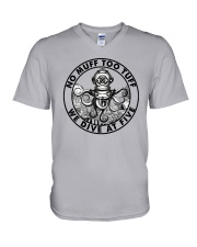 Diver And Kraken No Muff Too Tuff V-Neck T-Shirt tile